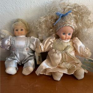 Bean Angel Collectibles Dolls. Friendship and Love. Set of 2.
